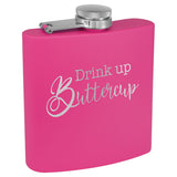 Personalized Stainless Steel 6oz Colored Flask
