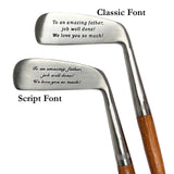 Engraved Classic Hickory Blade Putter