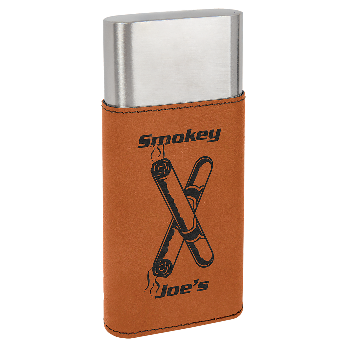 Customized Wrapped Cigar Case with Cutter