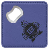 Custom Leatherette Bottle Opener Coaster