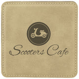 Leatherette Coaster Set