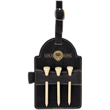 Custom Leatherette Bag Tag w/Wooden Tees