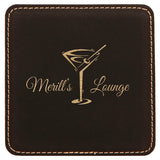 Leatherette Coaster Set