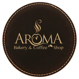 Leatherette Coaster Set