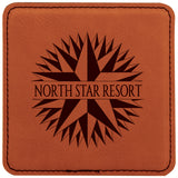 Leatherette Coaster Set