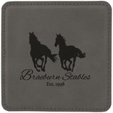 Leatherette Coaster Set