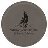 Leatherette Coaster Set