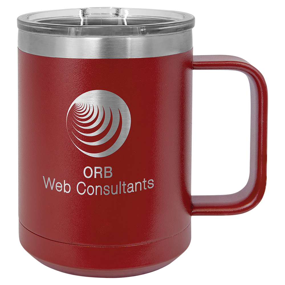 Custom Stainless Steel 15oz Colored Coffee Mug