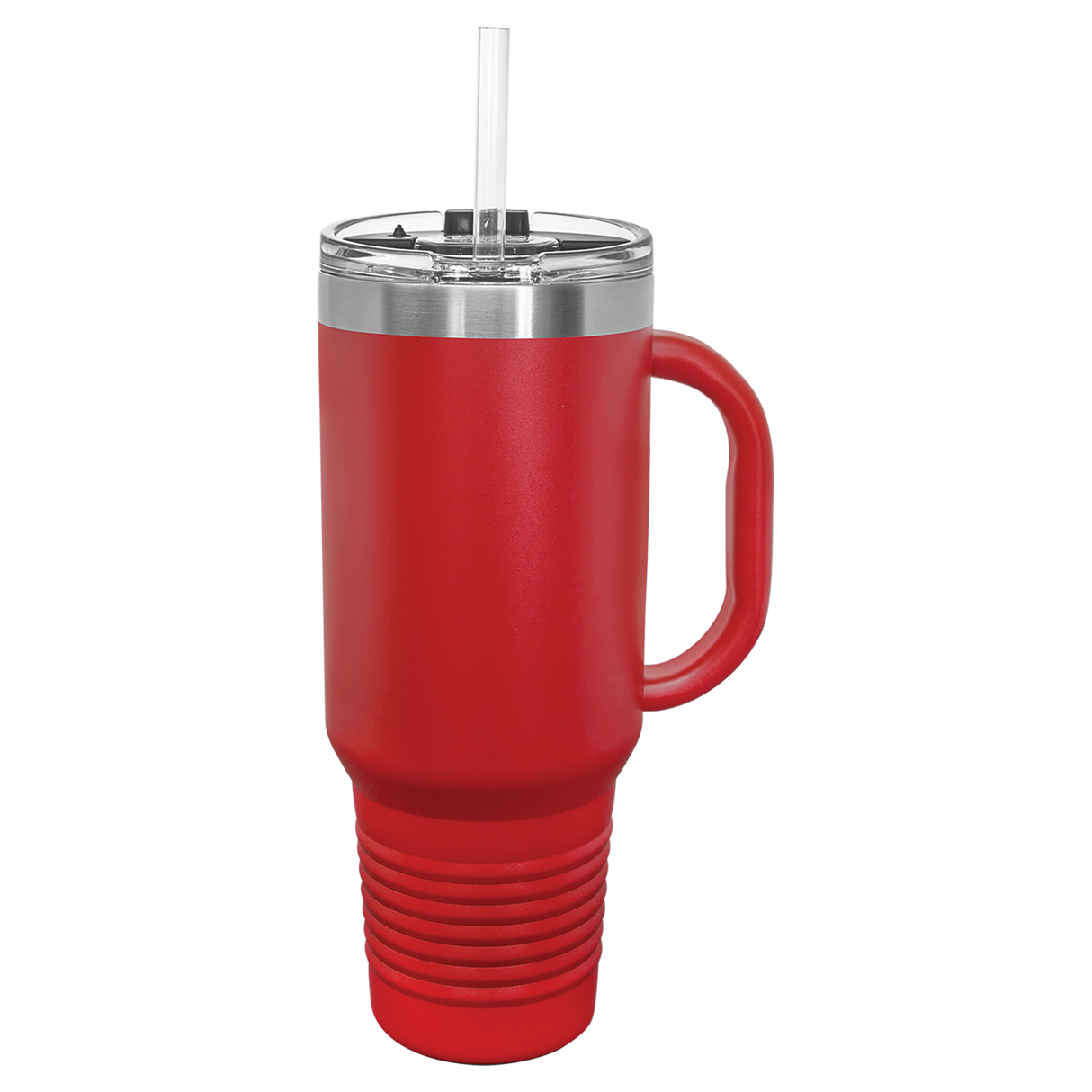 Custom  Stainless Steel 40oz Colored Travel Mug w/Straw