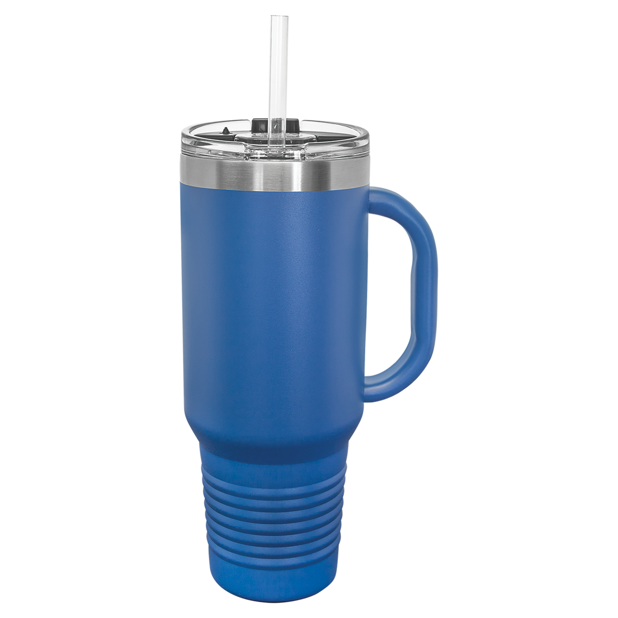 Custom  Stainless Steel 40oz Colored Travel Mug w/Straw
