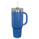 Custom  Stainless Steel 40oz Colored Travel Mug w/Straw
