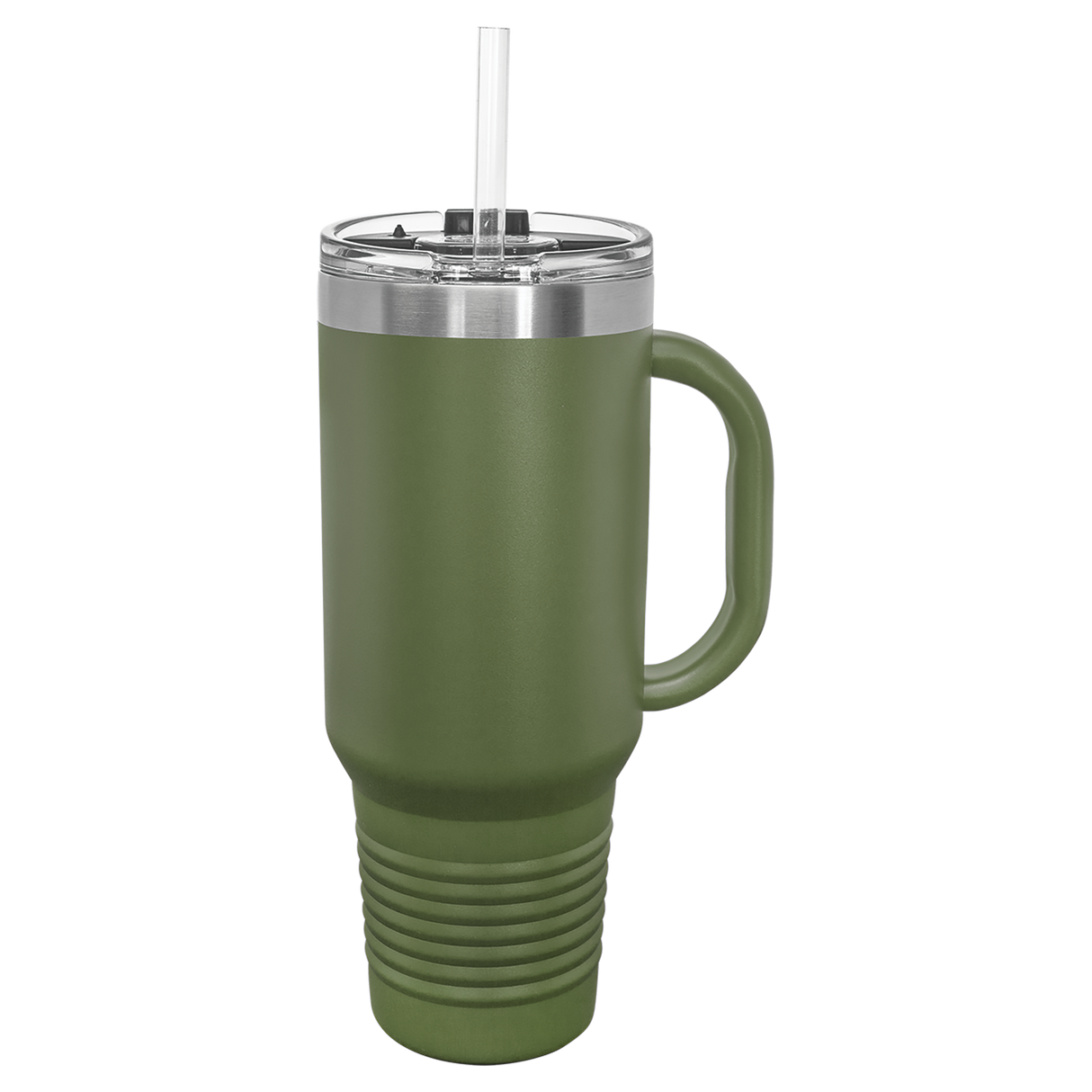 Custom  Stainless Steel 40oz Colored Travel Mug w/Straw