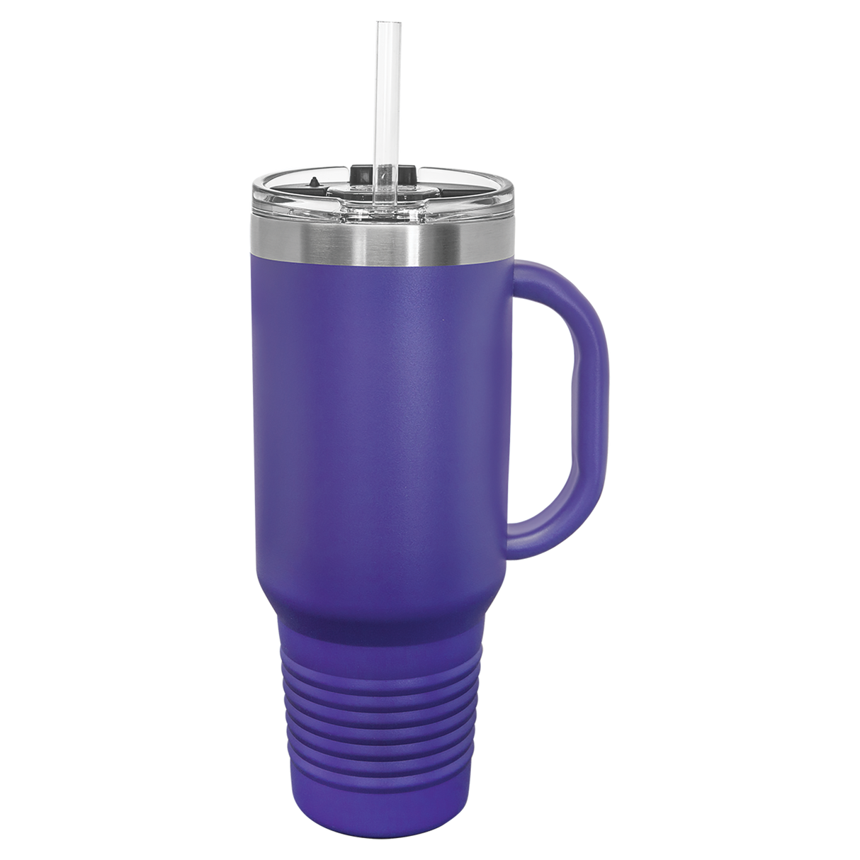 Custom  Stainless Steel 40oz Colored Travel Mug w/Straw