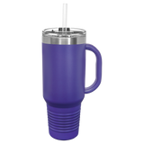Custom  Stainless Steel 40oz Colored Travel Mug w/Straw