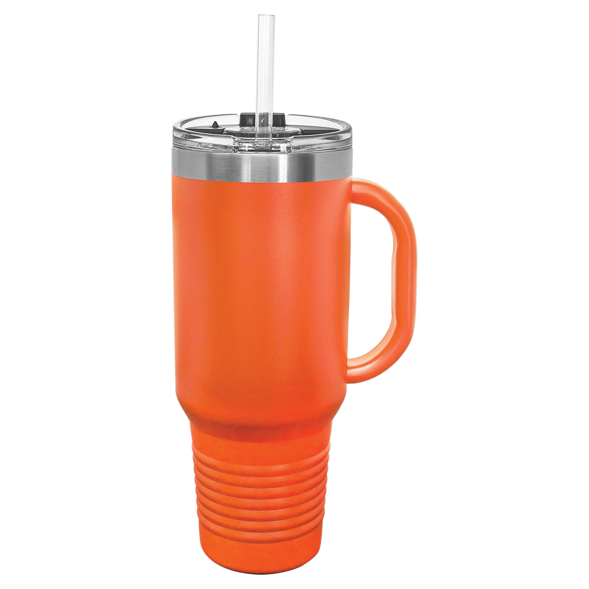 Custom  Stainless Steel 40oz Colored Travel Mug w/Straw