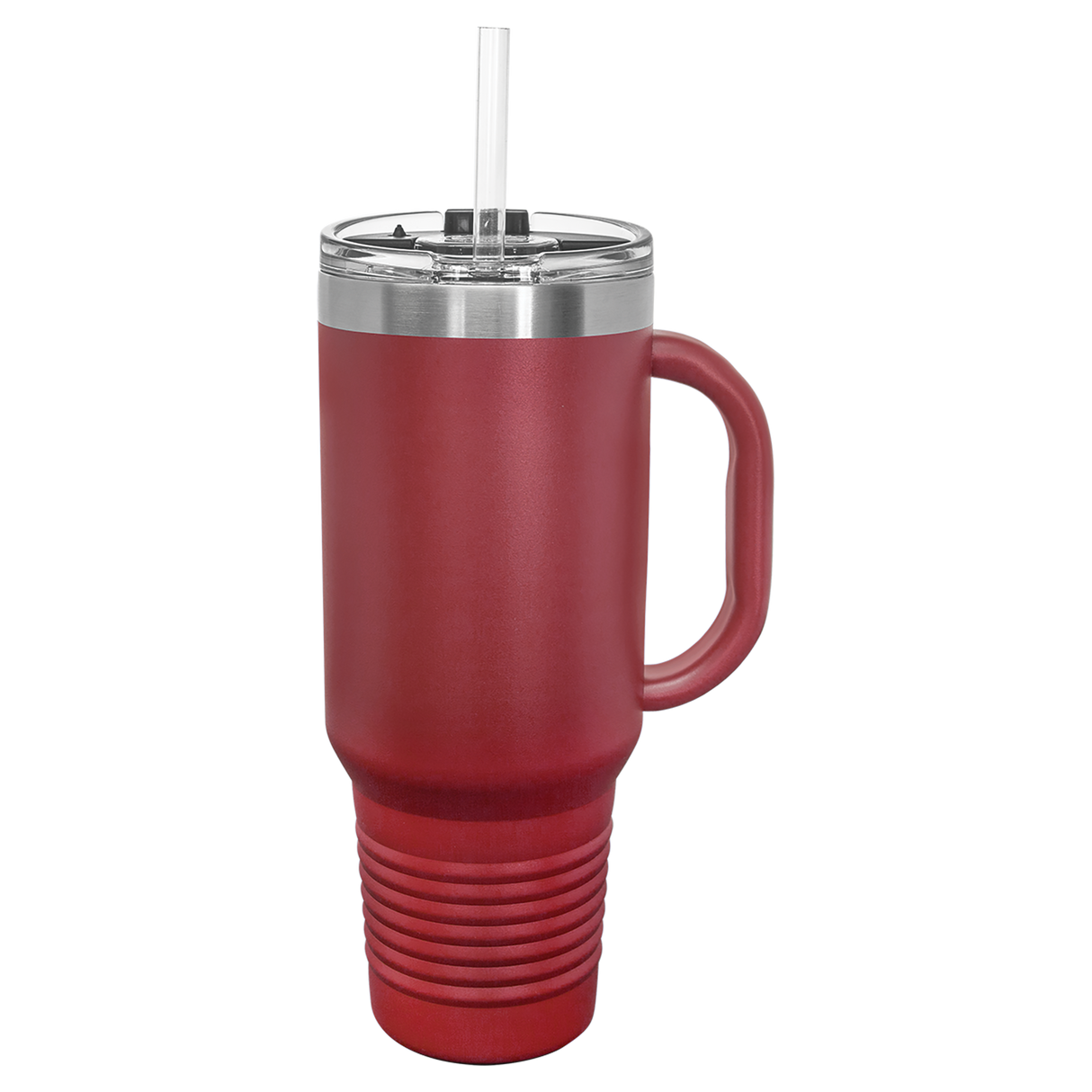 Custom  Stainless Steel 40oz Colored Travel Mug w/Straw
