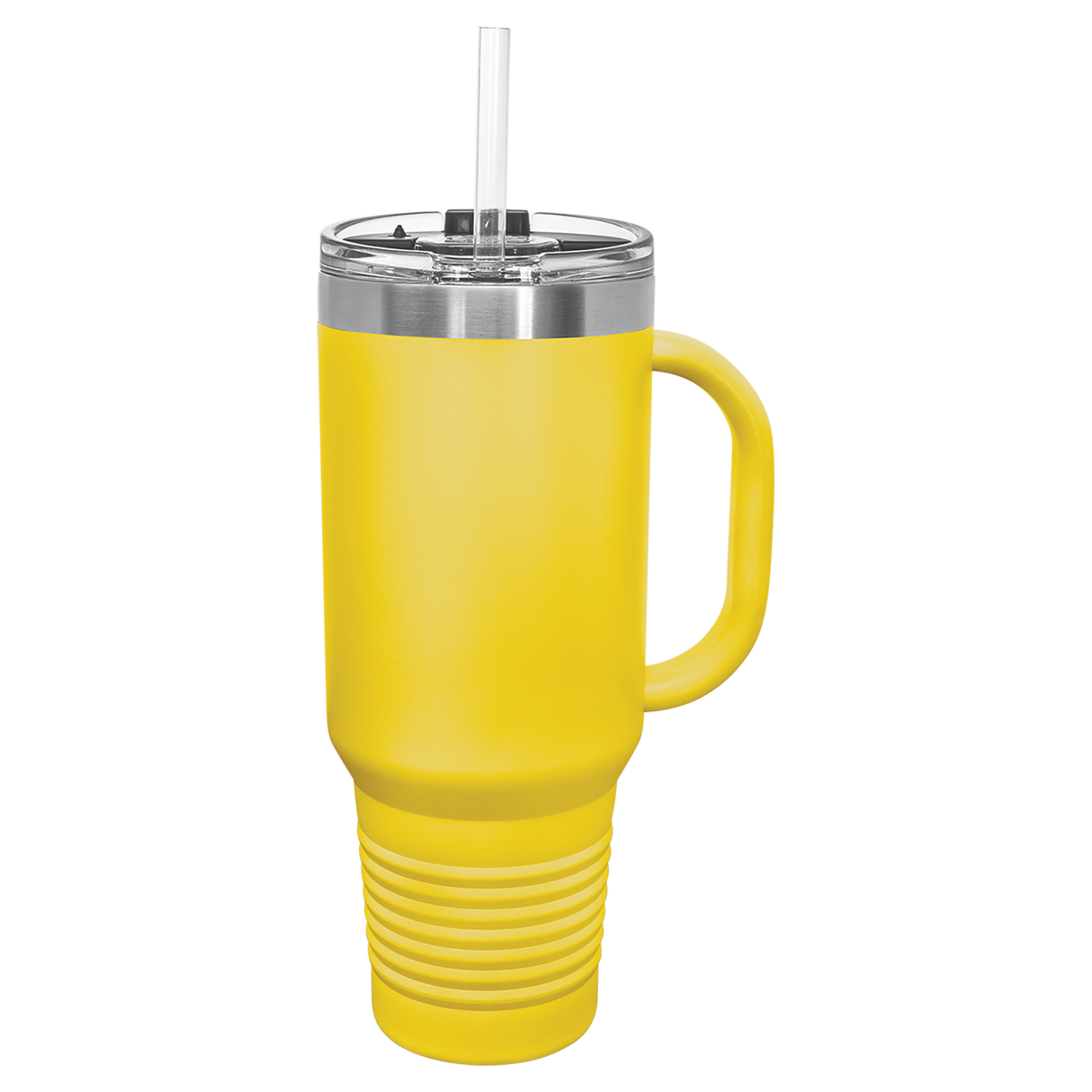 Custom  Stainless Steel 40oz Colored Travel Mug w/Straw