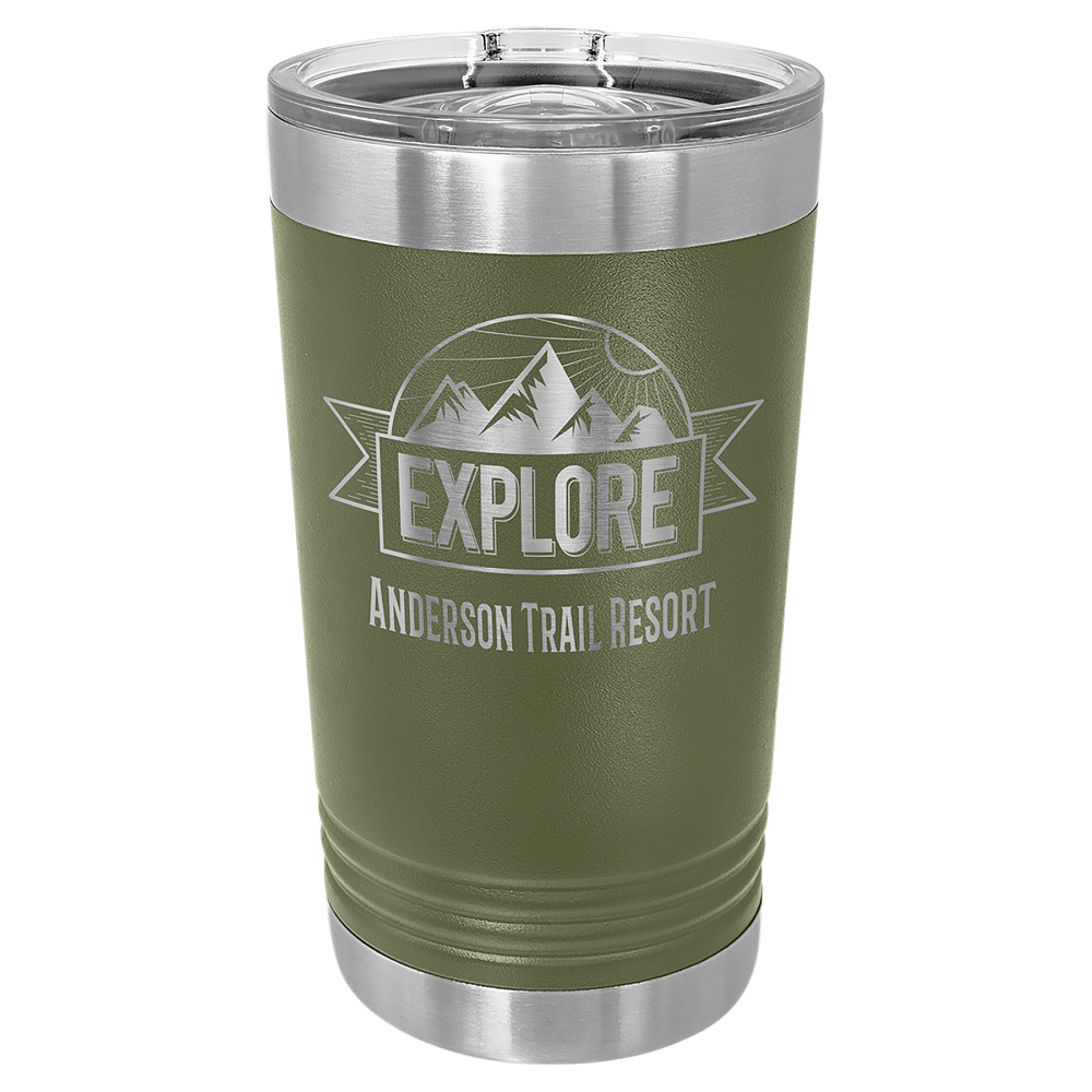 Custom  Stainless Steel 16oz Colored Tumbler