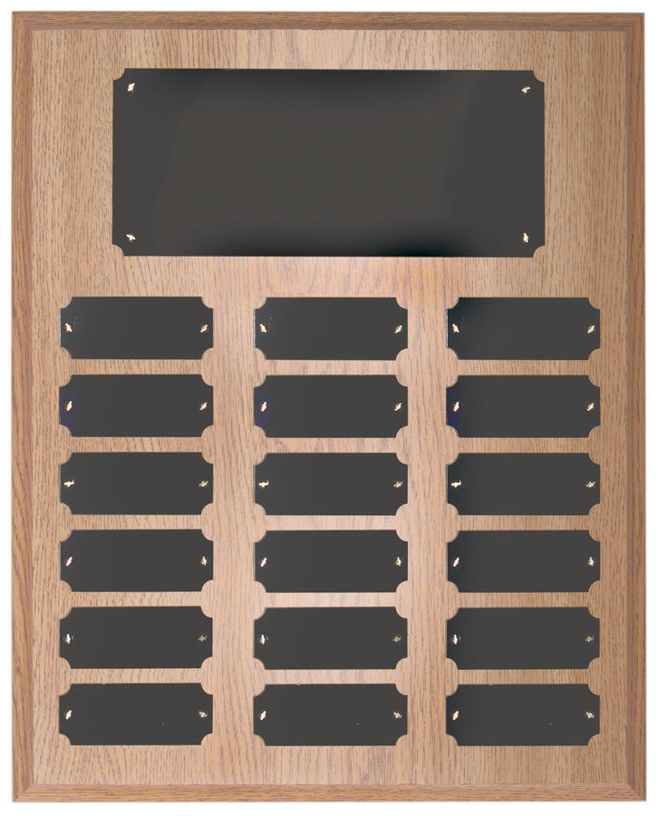 Oak Finish Perpetual Plaque
