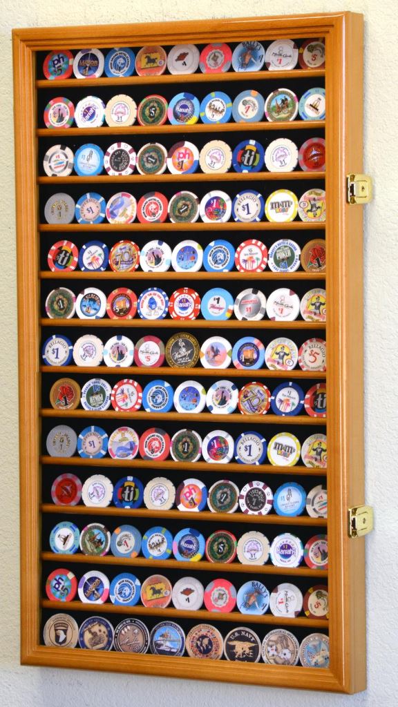 117 Poker Chip Display Cabinet