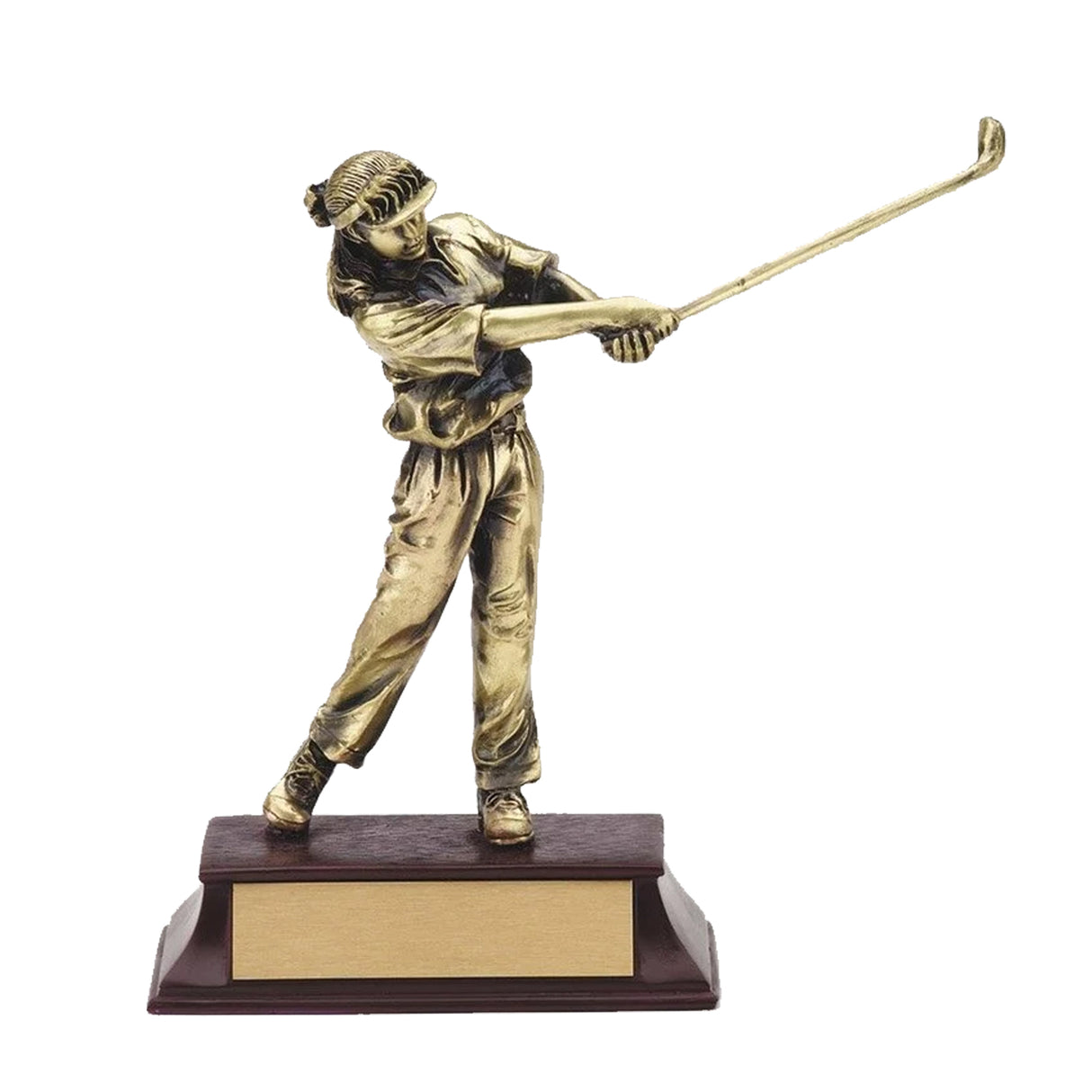 Gold Ladies Resin Golf Award