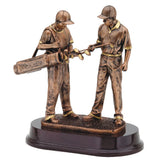 Golfer & Caddie Resin Trophy