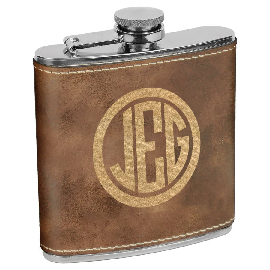 Personalized Wrapped Flask