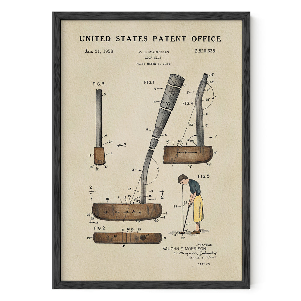 Golf Patent Print - Putter