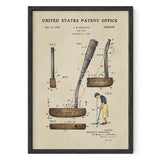Golf Patent Print - Putter