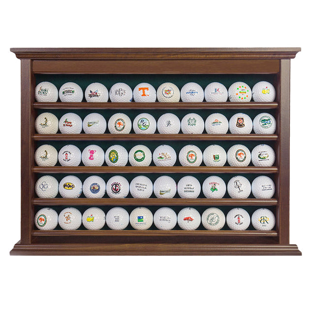 50 Golf Ball Display Rack -- Walnut