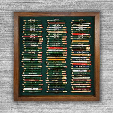 96 Golf Pencil Display Case -- Walnut