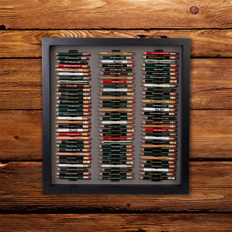 96 Golf Pencil Display Case -- Black/Gray