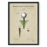 Golf Patent Print - Tee