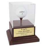 Acrylic Eagle, Double Eagle, or Albatross Display with Wood Base