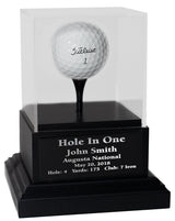 Acrylic Hole In One Display with Wood Base