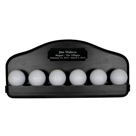 6 Golf Ball Display -- Black