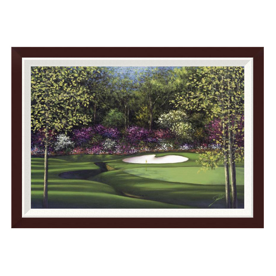 "Augusta-13th Azalea" Framed Canvas