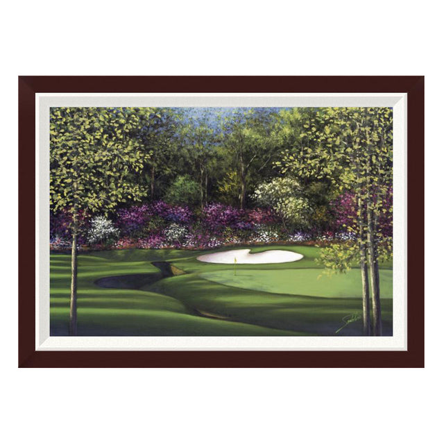 "Augusta-13th Azalea" Framed Canvas