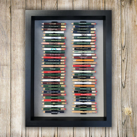 64 Golf Pencil Display Case -- Black/Gray