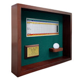 Hole-In-One Ball & Photo/Scorecard Shadowbox -- Cherry