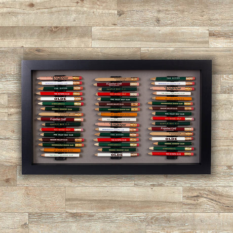 48 Golf Pencil Display Case -- Black/Gray