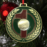 Personalized Brass Hole-In-One Ornament