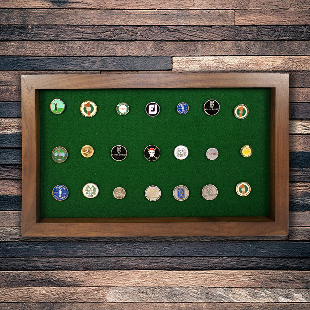40 Golf Ball Marker Display -- Walnut