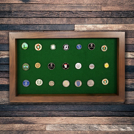 40 Golf Ball Marker Display -- Walnut