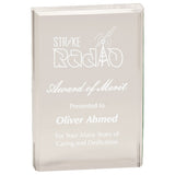 Clear Acrylic Rectangle Golf Award
