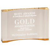 Color Acrylic Crescent Golf Award