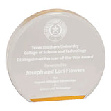 Color Acrylic Round Golf Award