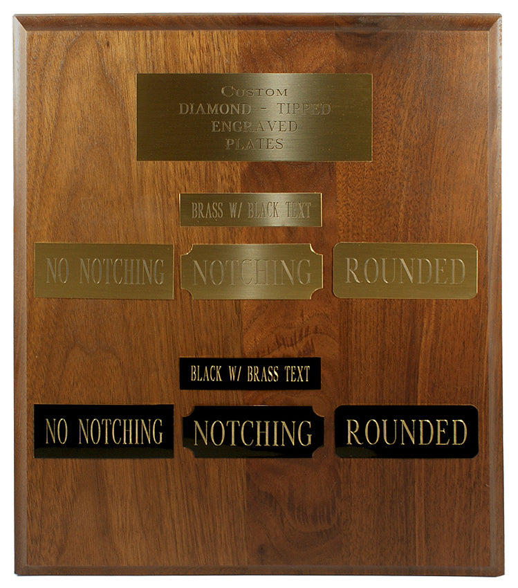 Custom Diamond-Tipped Engraved Plate