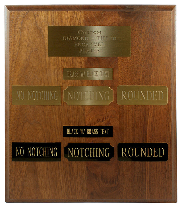 Custom Diamond-Tipped Engraved Plate