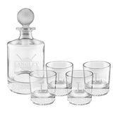 Custom Engraved Golf Ball Decanter and Glass Set